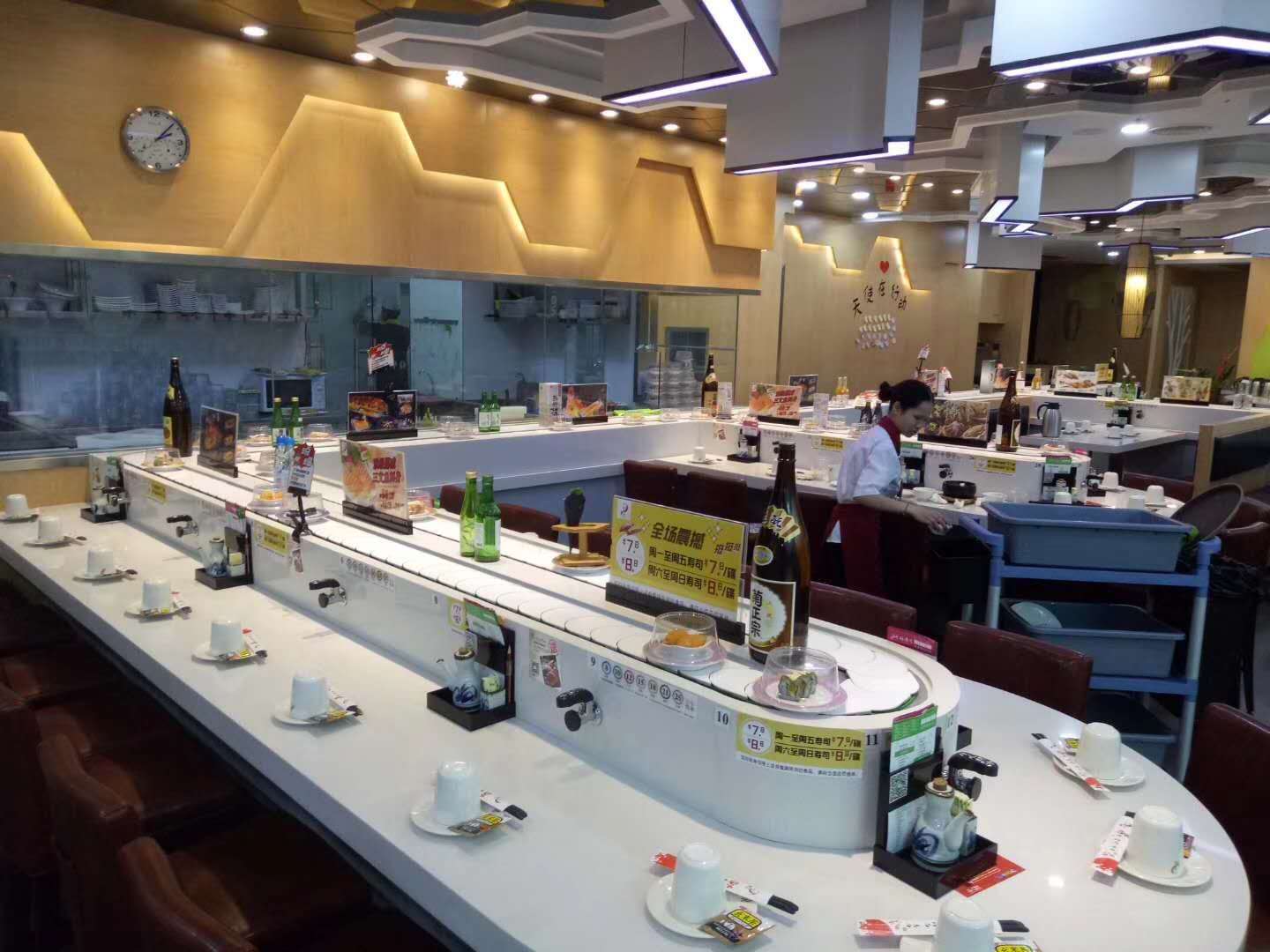 石材轨道旋转寿司设备