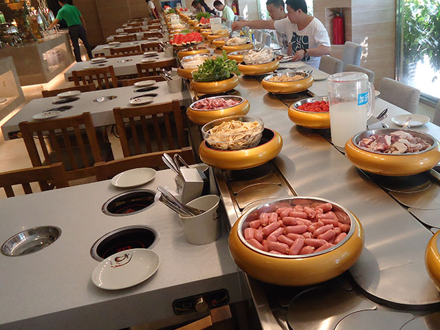 旋转小火锅设备 旋转小火锅设备