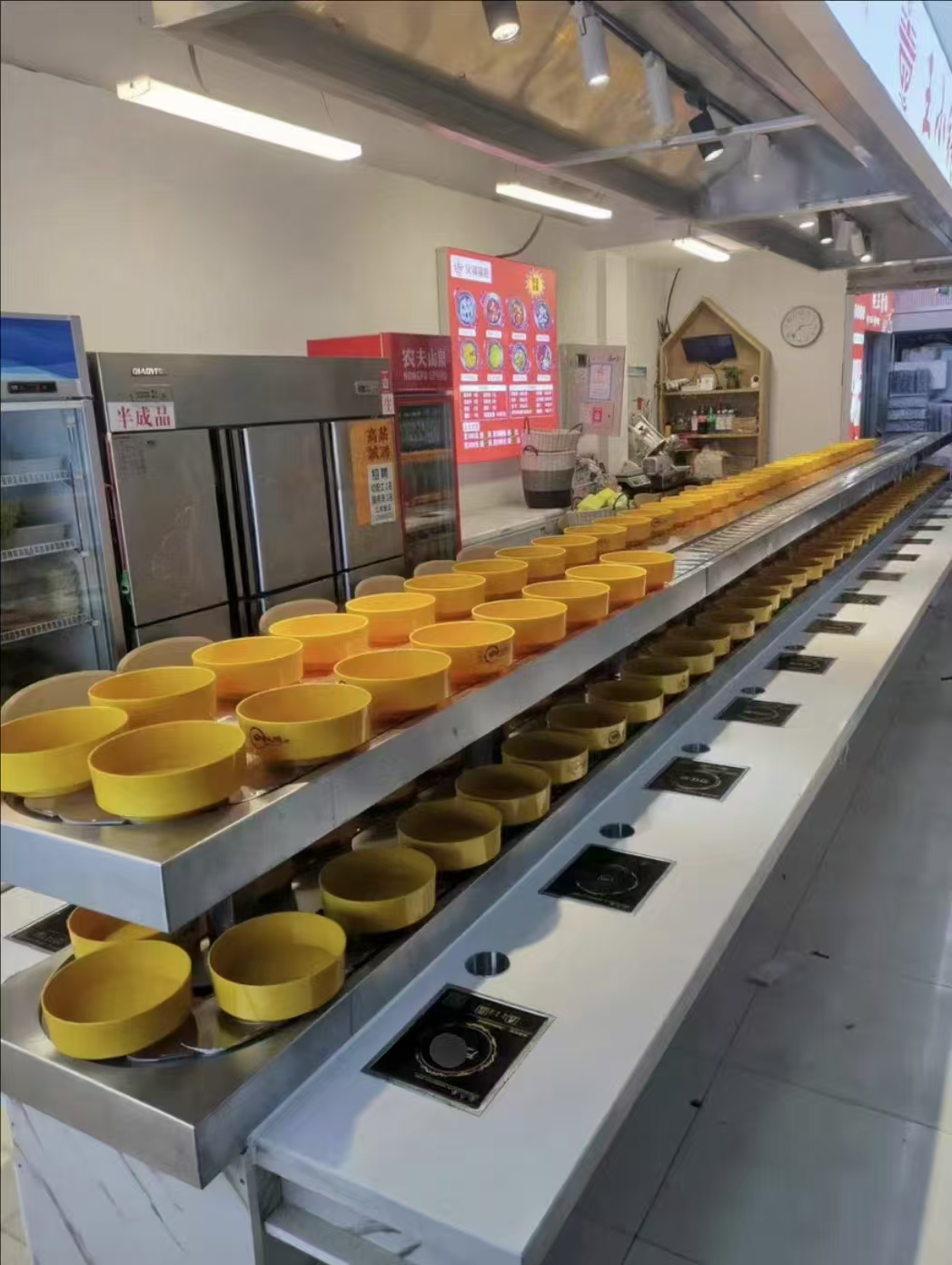 双层旋转小火锅传送设备